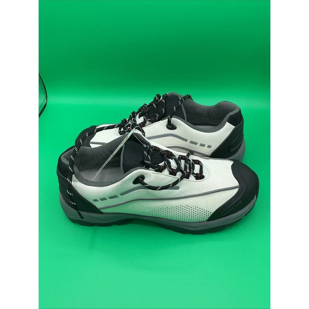 Lands' End women's White /black Hiking Athletic Shoes size 10B.NWOB - Picture 10 of 14